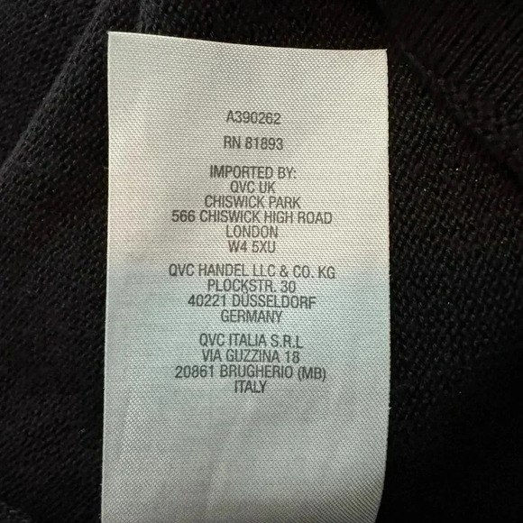 Belle by Kim Gravel Lurex Tank Black Sparkle Sz Med A390262 Holiday Goth Dark - Picture 7 of 10